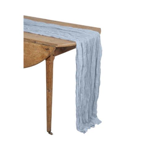 Chemin de Table Cheesecloth Dusty Blue 90cmx3m 96503